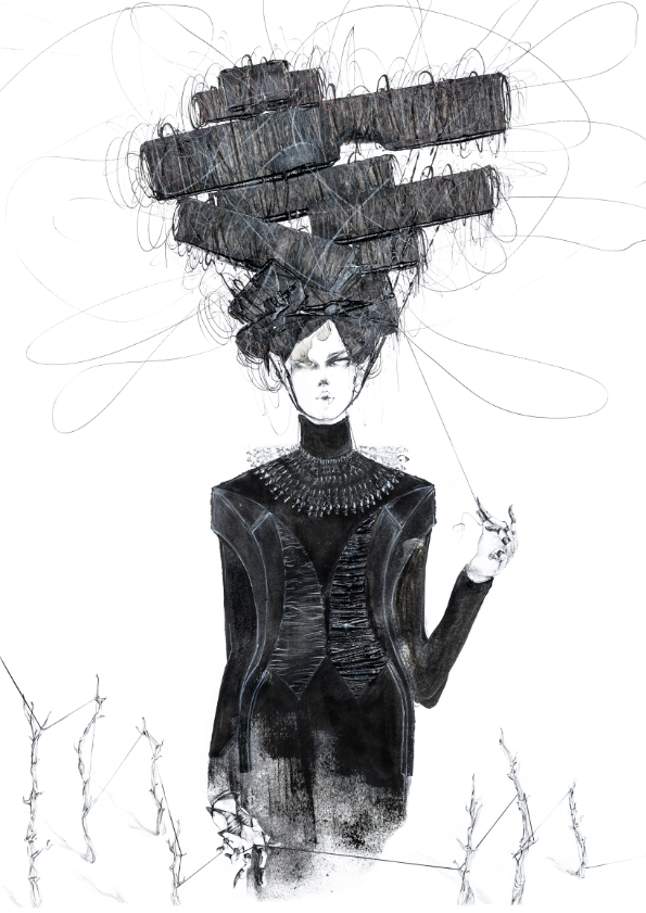fashion illustration for the turkish fashion label Nevra Karaca No7.