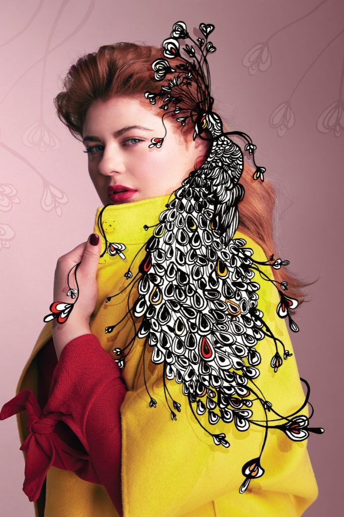 Photoillustration for the curvy magazine